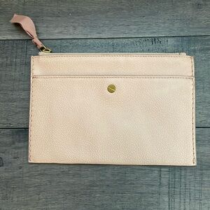 J.CREW Zipper Pouch Leather (pink)